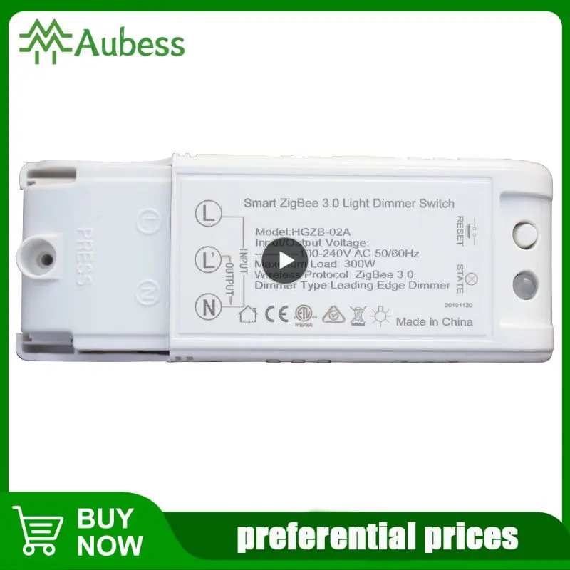 

Контроллер модуля регулировки яркости Tuya, домашняя Автоматизация, голосовое управление, ПК, в пластиковом корпусе, энергосберегающий, аксессуары для переключателей