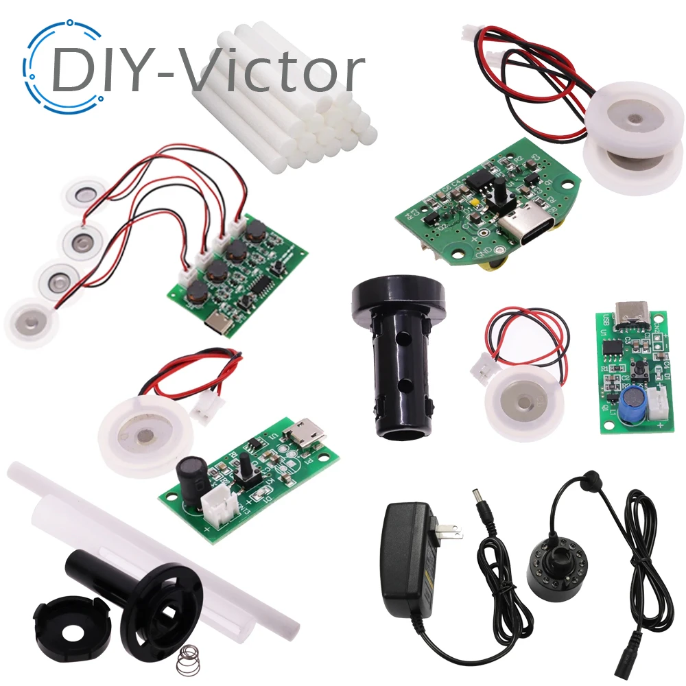 USB Mini Humidifier DIY Kit: Mist Maker & Atomizing Diffuser with Driver Circuit Board