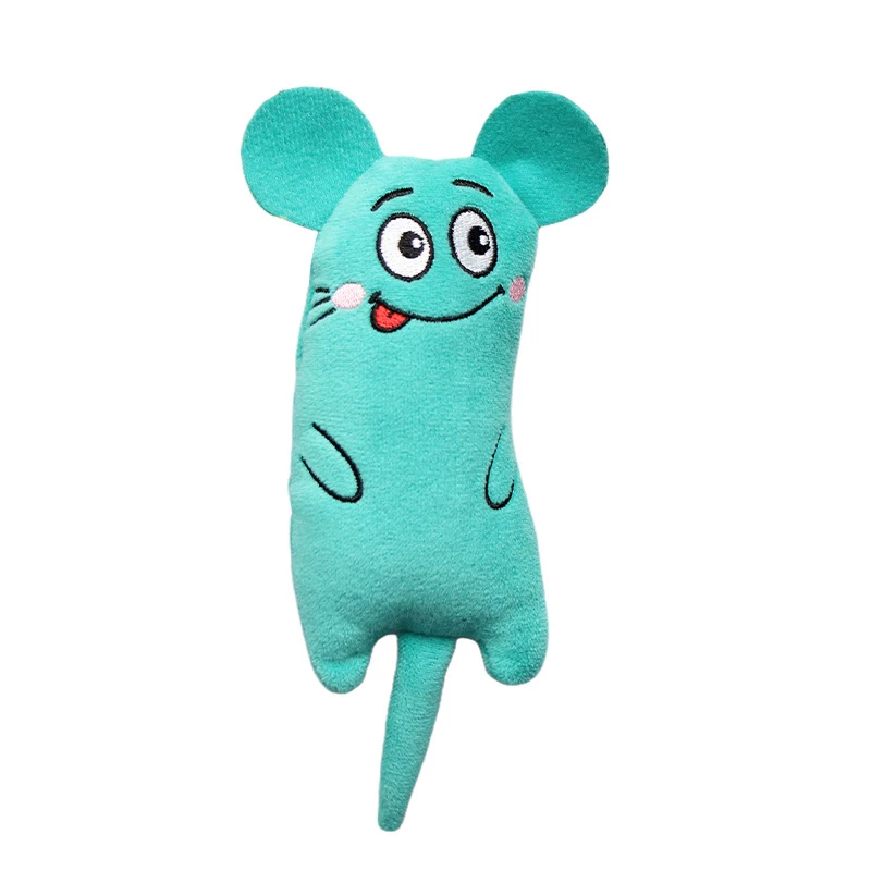 Teeth Grinding Catnip Toys Interactive Plush Cat Toy Mouse Toy Chewing Claws Thumb Bite Cat Mint For Cats Funny Little Pillow 