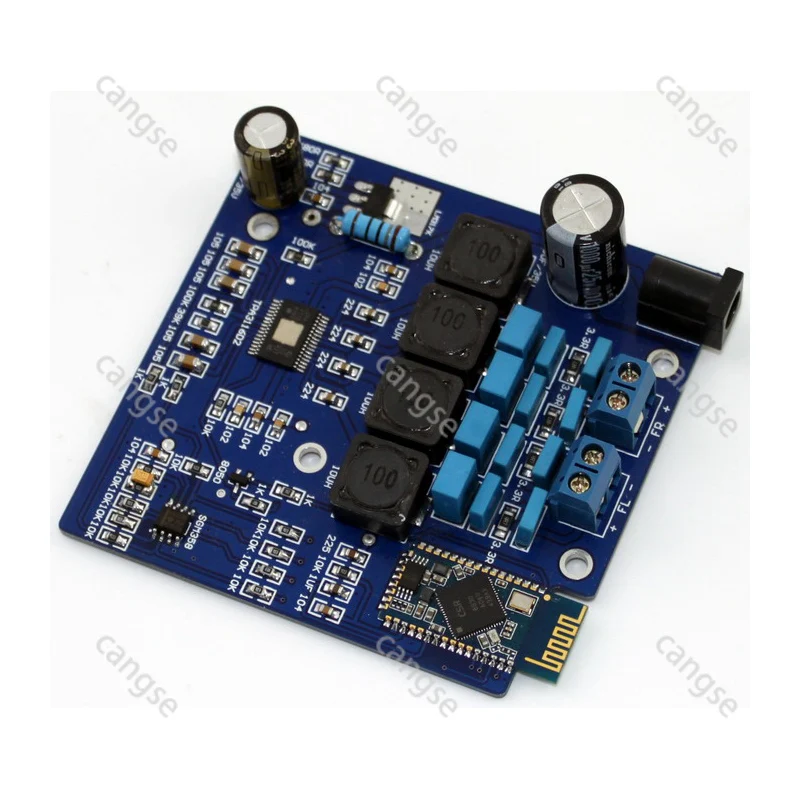 

TPA3116 4.0 Bluetooth Power Amplifier Board 2.0 Channel 50W+50W DIY Assembly Power Amplifier Board Audio Amplifier Board
