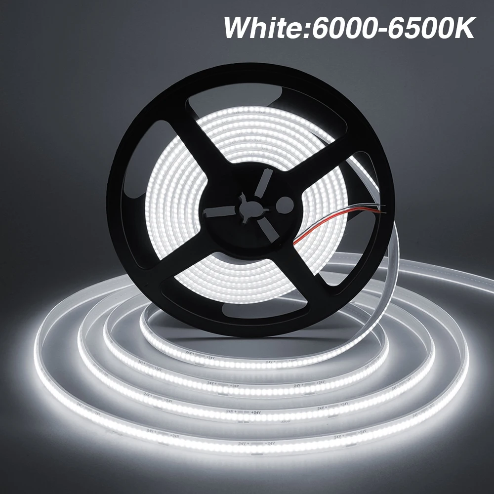 Ultra-Bright Waterproof LED Strip Light - Customizable Length, Warm to Cool White