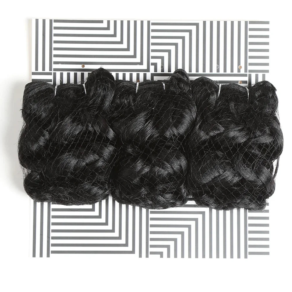 Curly Wavy Human Hair Bundles human hair bundles 8 inches Brazilian Remy Human Hair Weave Bundles Natural Sassy Curly human hair extensions 3Pcs/Lot