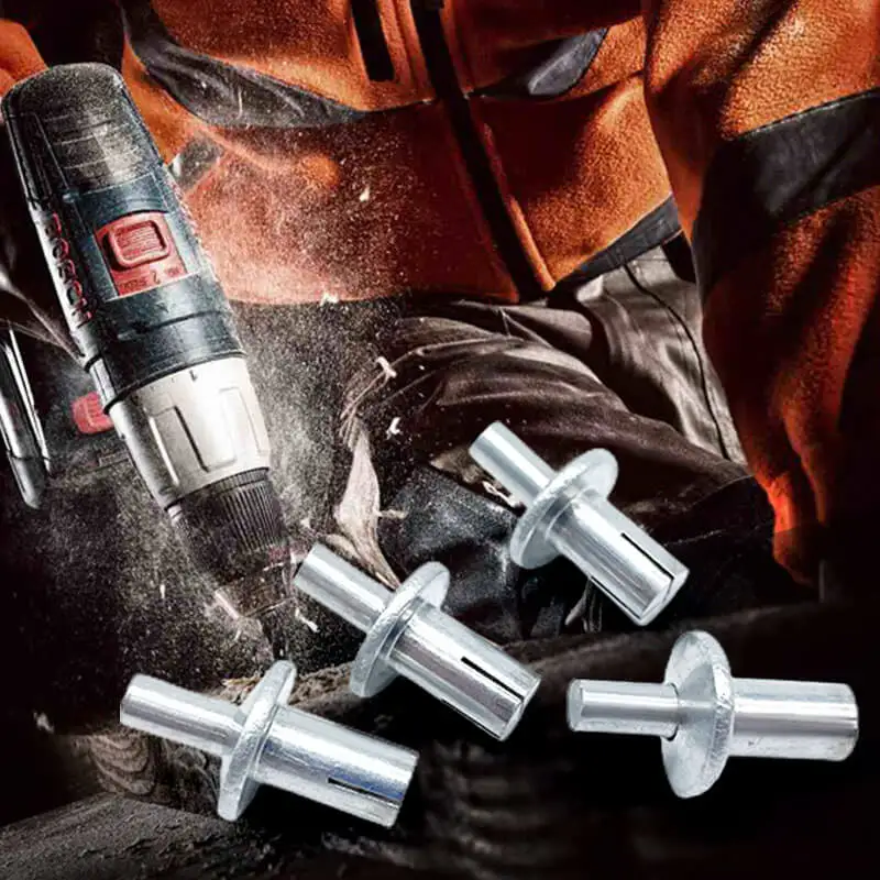 Percussion Expansion Aluminum Nail Hammer Drive expansion Rivets Head Piercing Knock Type Small tapping screws Fasteners 5*7MM