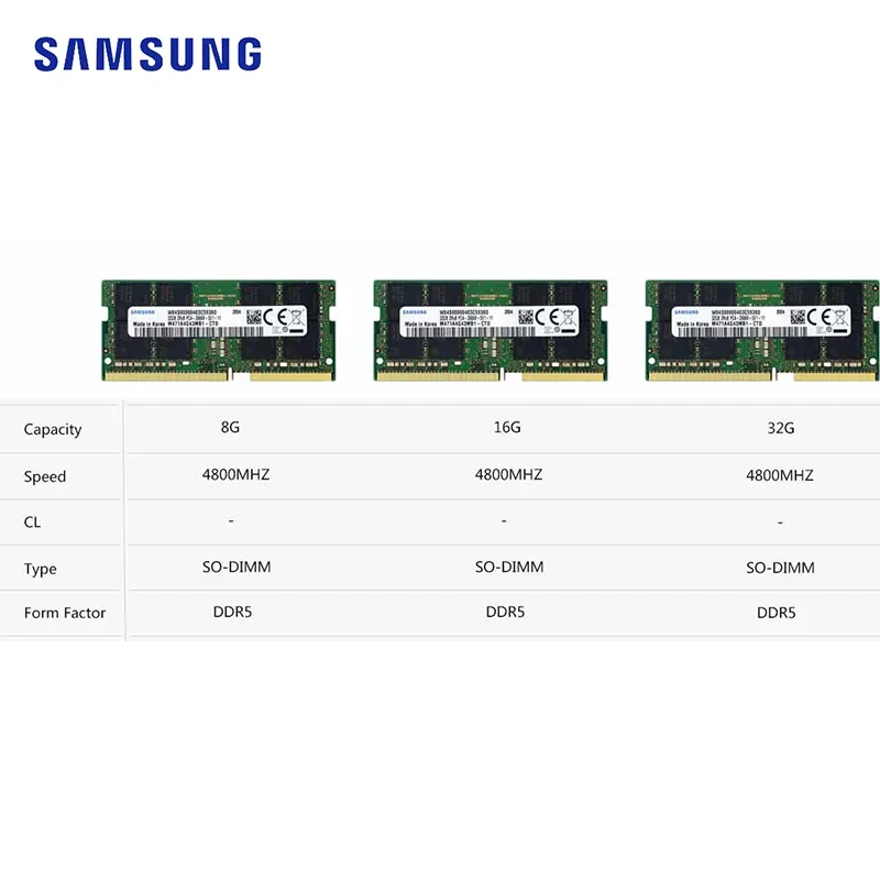 ラップトップメモリスティック,Samsung-DDR5 RAM,dell,lenovo,asus,hp