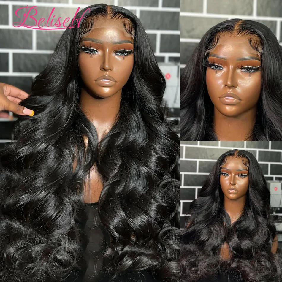 5x5 HD Lace Closure Wig Brazilian Body Wave Human Hair Closure Wigs Pre Plucked 4x4 Lace Wigs for Women Human Hair Beliself