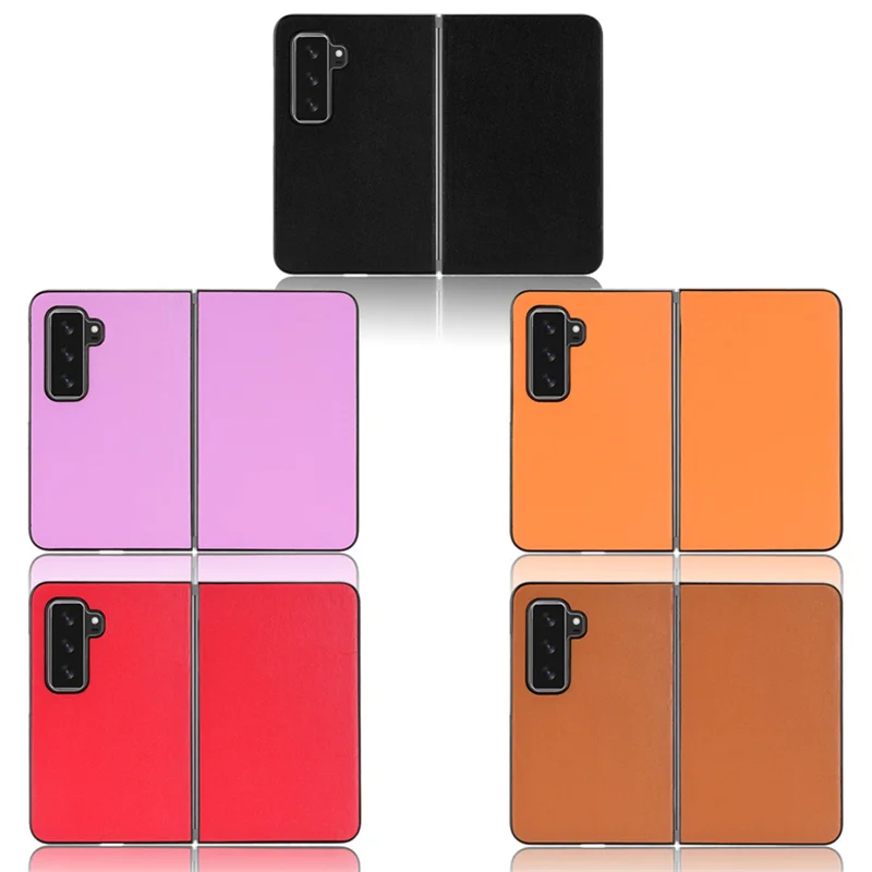 

For Microsoft Surface Duo2 Lambskin impression pattern PU Leather and PC Book Cover for Microsoft Surface Duo2 Phone Case