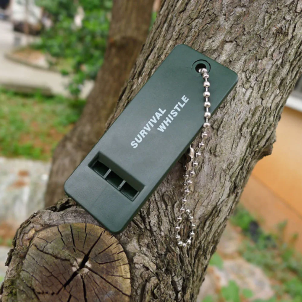 

Portable Outdoor Survival Whistle Multi-audio Three-frequency Hanging Chain First Keychain Whistle Outdoor
