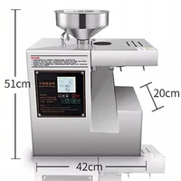 1170W High Efficient Sunflower Oil Press Machine Automatic Peanut Oil Press Machine Stainless Steel Sesame Oil Press Machine 1