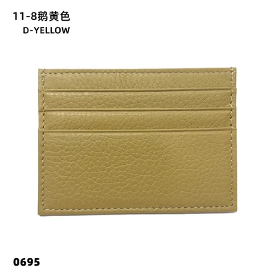 Personalized Genuine Leather Card Holder – Custom Initial Slim Wallet & Monogrammed Name Case