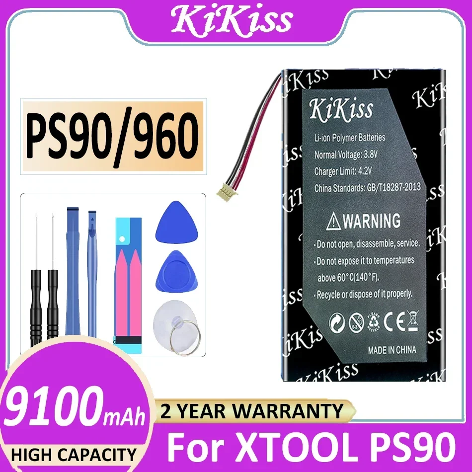 

KiKiss Battery 9100mAh For XTOOL PS90 Automotive OBD 2 OBD2 Car 7.4V 8.2V Digital Batteries