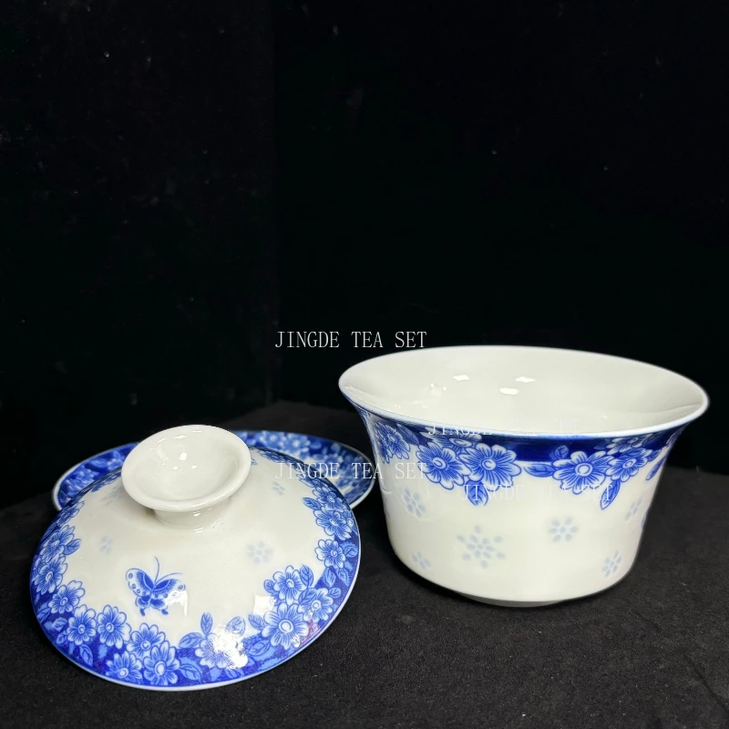 Retro Ceramic Gaiwan Tea Cup Customized Handmade Tureen Chinese Portable Tea Bowl Personal Teacup Household Tea Set Accessories