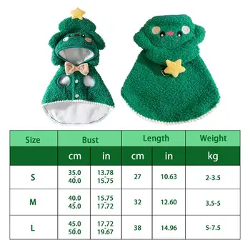 Pet Christmas Costumes | Dog Cat Holiday Apparel | Winter Warm Cosplay Christmas Cape With Cartoon Hat Cozy For Cats And Puppy 6