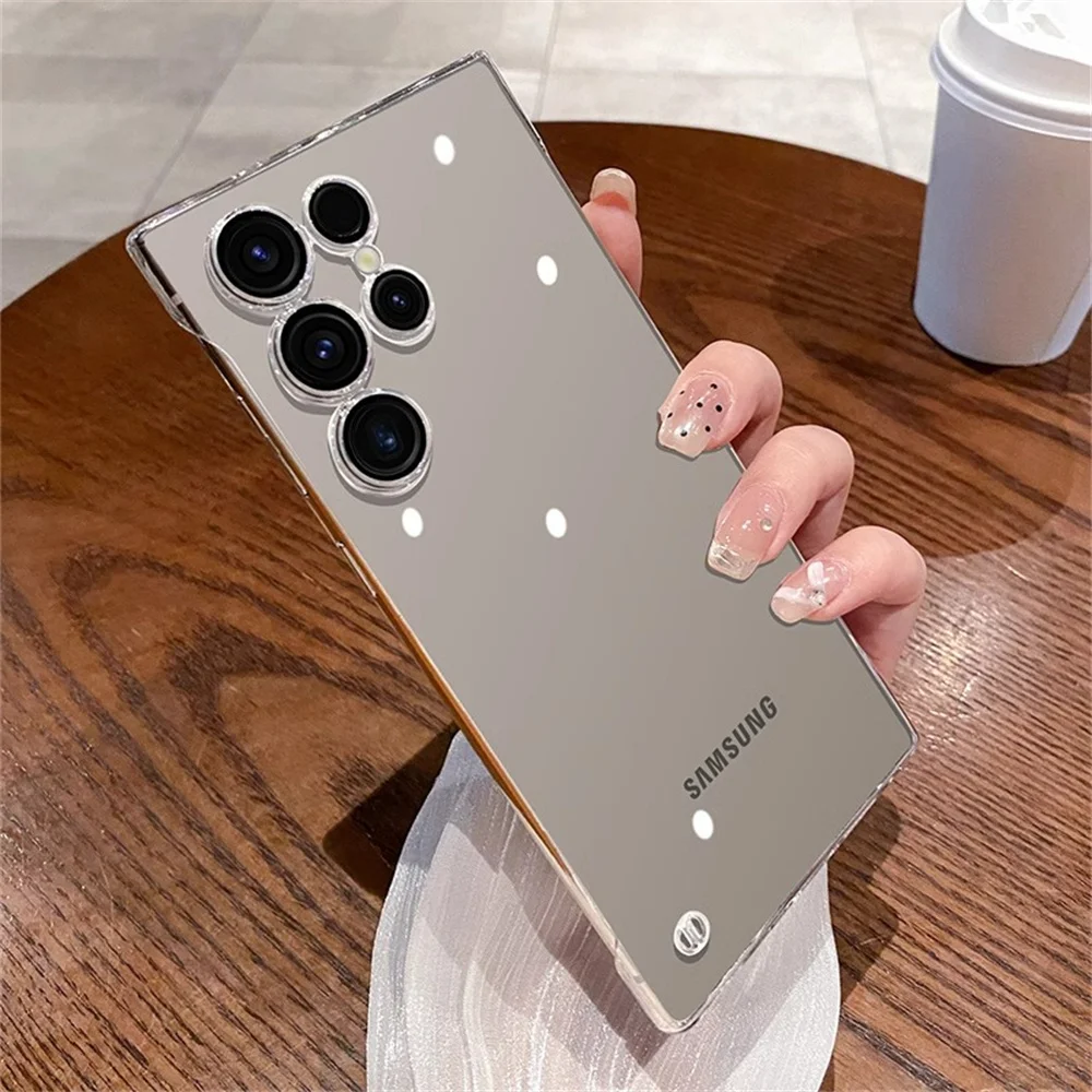 Luxury Ultra Slim Plating Clear Frameless Case with Lens Camera Protection