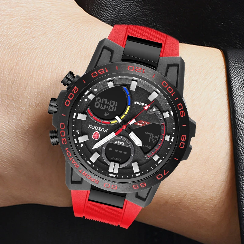 LIGE New Men's Watches New Fashion Brand Men LED Digital Quartz Watch 5Bar Waterproof Luminous Sport Man Clock Relogio Masculino