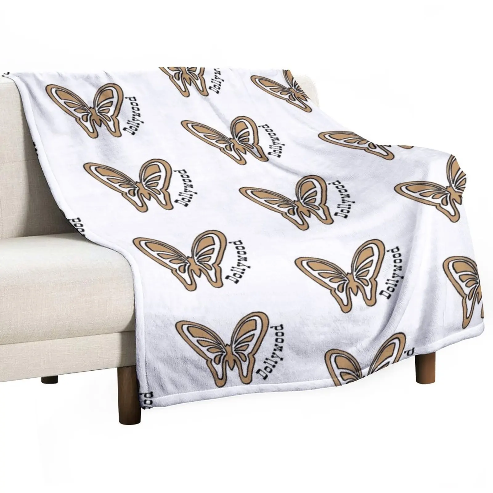 

Dollywood butterfly Throw Blanket For Sofa Thin Flannels Furry Blankets