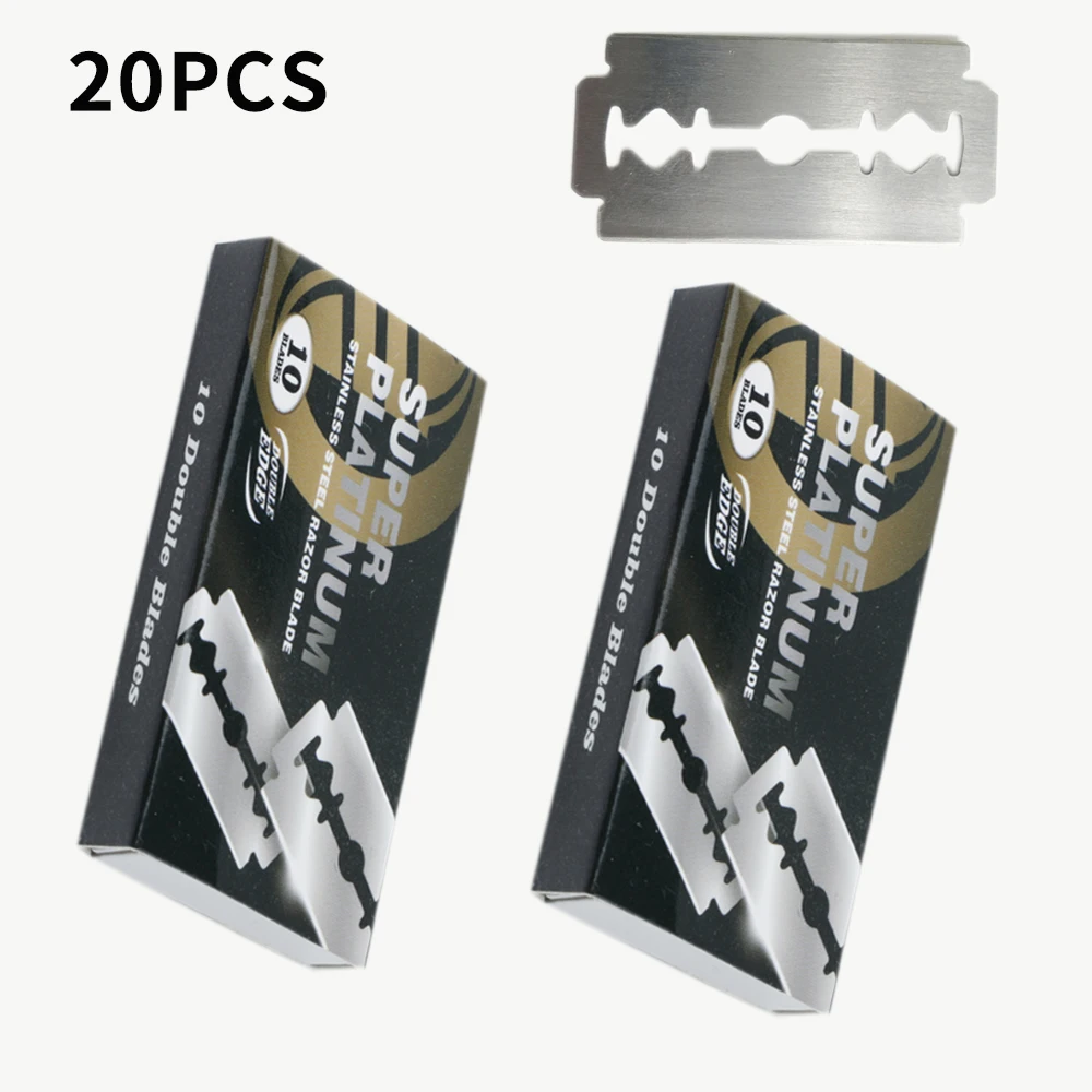10Pcs/100Pcs Stainless Steel Razor Blades Old-Fashioned Manual Double Edge Shaver Razor Blade Hairdressing Barber Shaving Tools