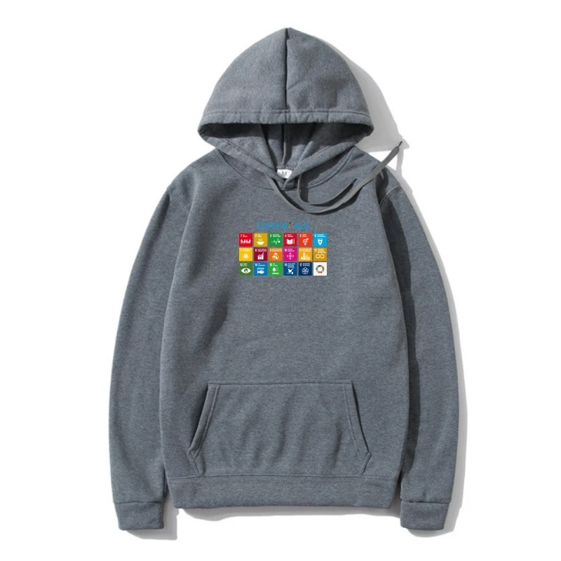 

100% Cotton Warm Custom Printed Men Outerwear Sustainable Developmen Goals char Women Outerwear
