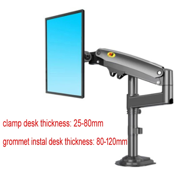 North Bayou F80 USB3.0 Gas Spring Desk-Placed Monitor Arm - China LCD  Screen and LCD Displays price