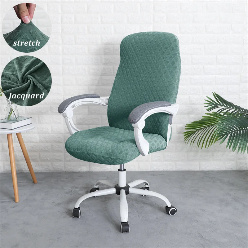 Office Chair Cover Water Resistant Jacquard Study Office Computer Chair  Cover Elastic Funda Silla Escritorio Armchair Slipcover