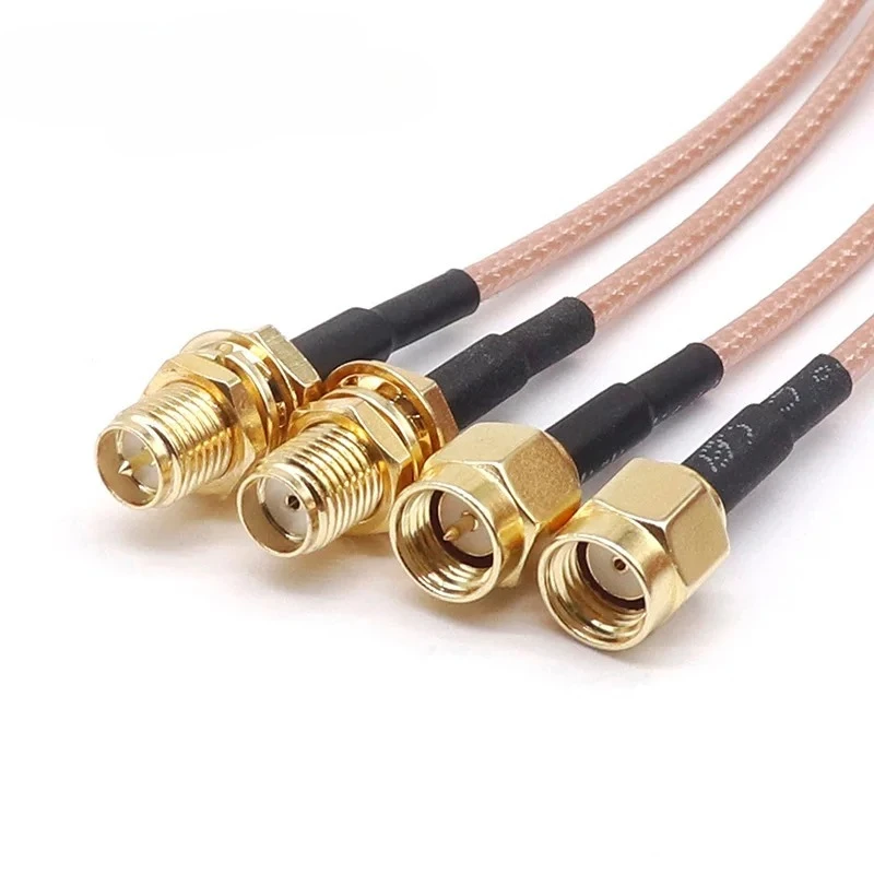 Antennenverlängerungskabel SMA-JK SMA-Stecker auf SMA-Buchse mit Innen- und Außen-Gewinde, RG316-Adapterkabel 1
