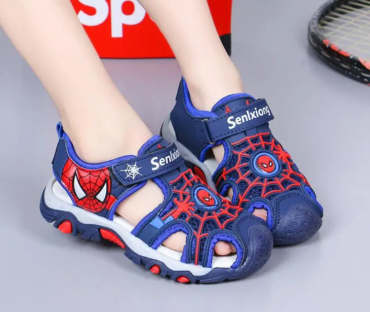 Baby Boys Sandals Shoes Spiderman Beach Kids Sandals Shoes Cartoon Spiderman Boys Sandal Baby Sandals  Toddler Kids Sandal best children's shoes