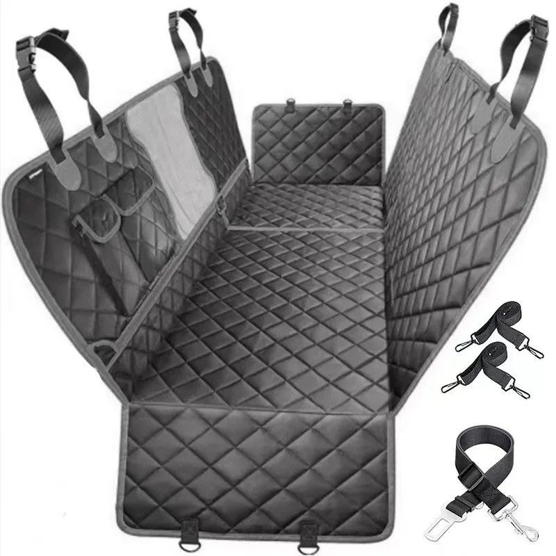 Dog Car Seat Cover Waterproof Foldable Pet Dog Travel Mat 3 in 1 Convertible Dog Car Seat Cover Camping Mat Waterproof Nonslip