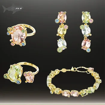 2025 Hot Selling Premium Candy Necklace Pendant Earrings Set Romantic Sweetheart Theme Dreamy and Beautiful Gift for Girlfriend 1
