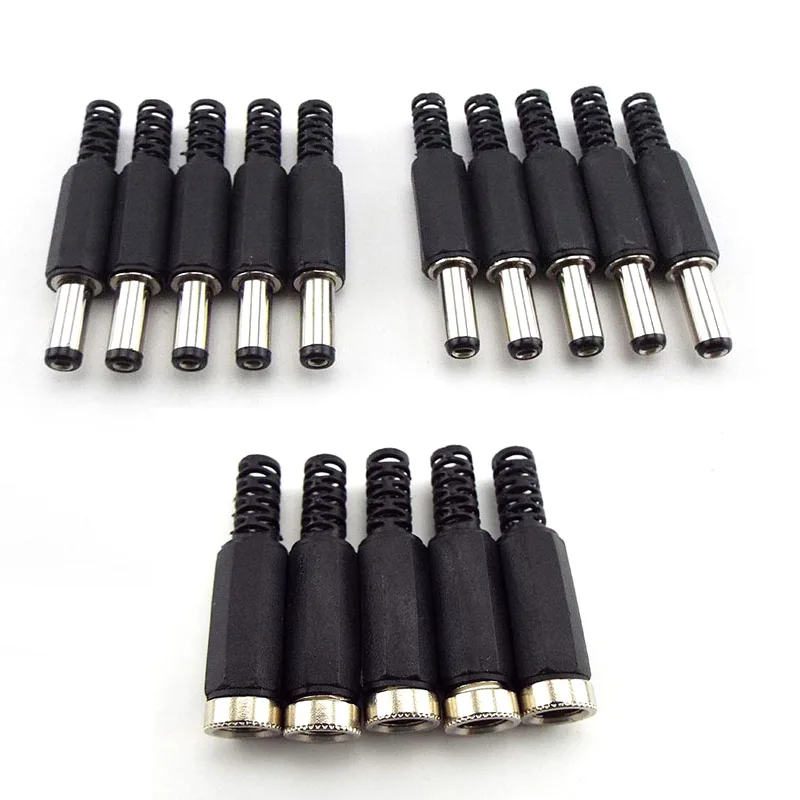 ECSiNG 2 Cables Conectores Adaptadores De Corriente CC De 4,5 X 3,0 Mm Hembra A 7,4 X 5,0 Mm, Compatible Con HP, Material ABS Dell, Color Negro