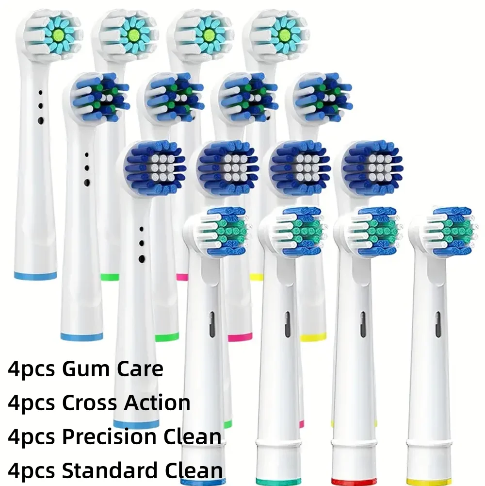 Premium Replacement Brush Heads - Pack of 16/20 for Sensitive and Cross Action Cleaning