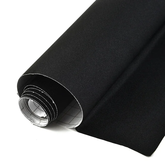 Black Sandy Glitter Vinyl Car Wrap Film Car Sticker DIY Styling Adhesive Air Release Decal Wrapping For Car Motorcyle Boat 4
