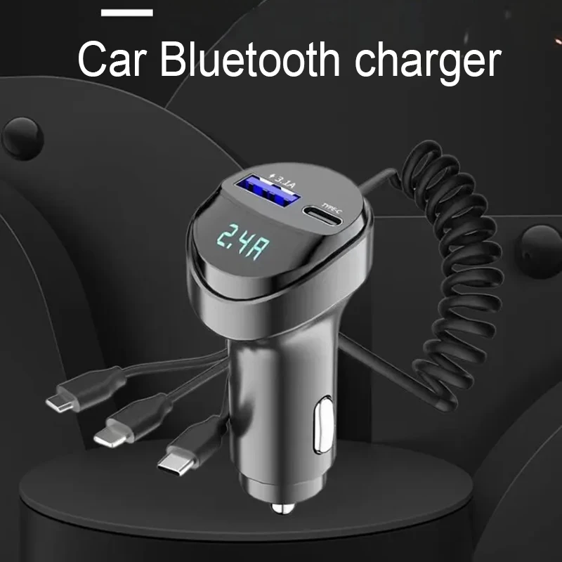 Fast Charging 55W Car Multi-function 2 Ports USB Charger