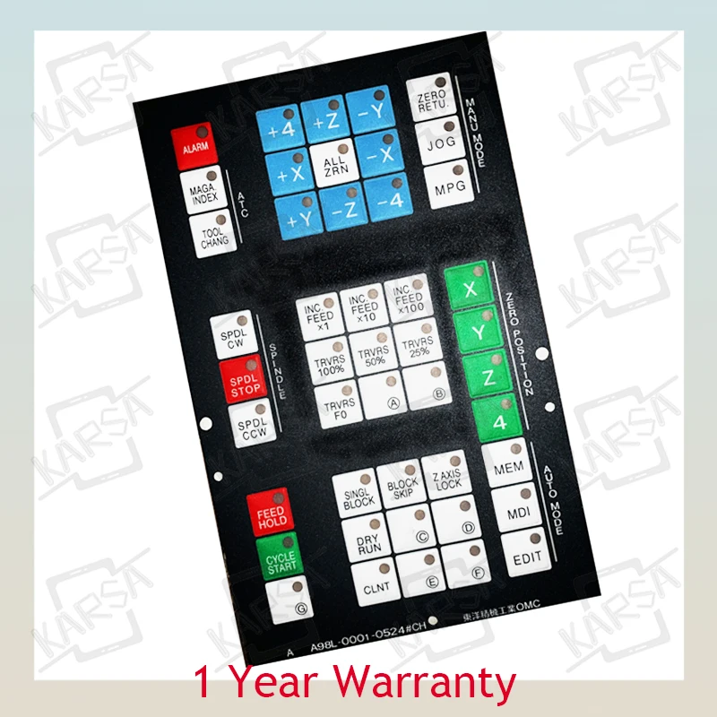 기계 조작반 A98L-0001-0524용 CNC HMI 멤브레인 키패드 버튼 CH