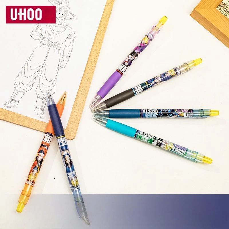 Dragon Ball Co-branded Limited Edition Gel Pen For Students Press 0.5mm Black Water Pen Refillable Anime Peripheral Stationery