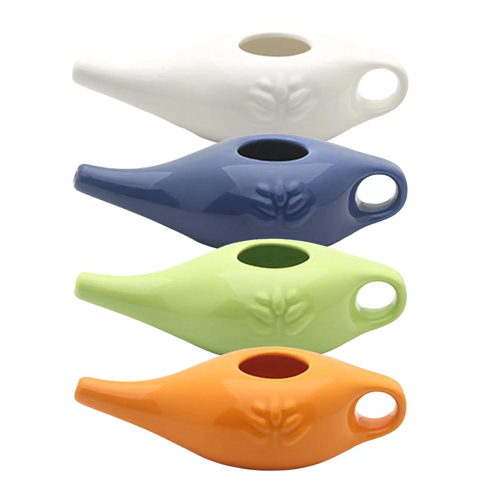 250ml Ceramic Neti Pot Portable Nose Cleaning Pot Spout Pot for Nasal Cleansing Men and Women