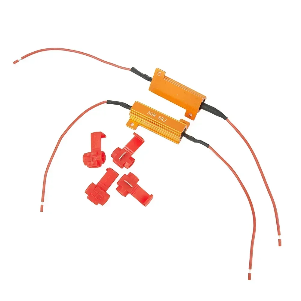 Flash Turn Signal Lights Blinking Tool Decoders LED Load Resistors Fix 12V-24V Accessories 50W 8ohm Set Sale New