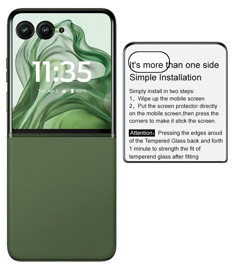 Curved Glass Screen Protector with Oleophobic Coating - Full Coverage Screen Shield