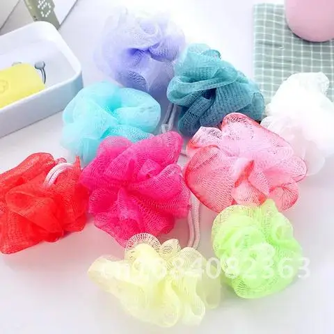 

1/10 Pcs Sponge Mesh Shower Ball Loofah Milk Bath Accessories Bathroom Supplies Bath Flower Super Soft Body Cleaning Mesh Brush