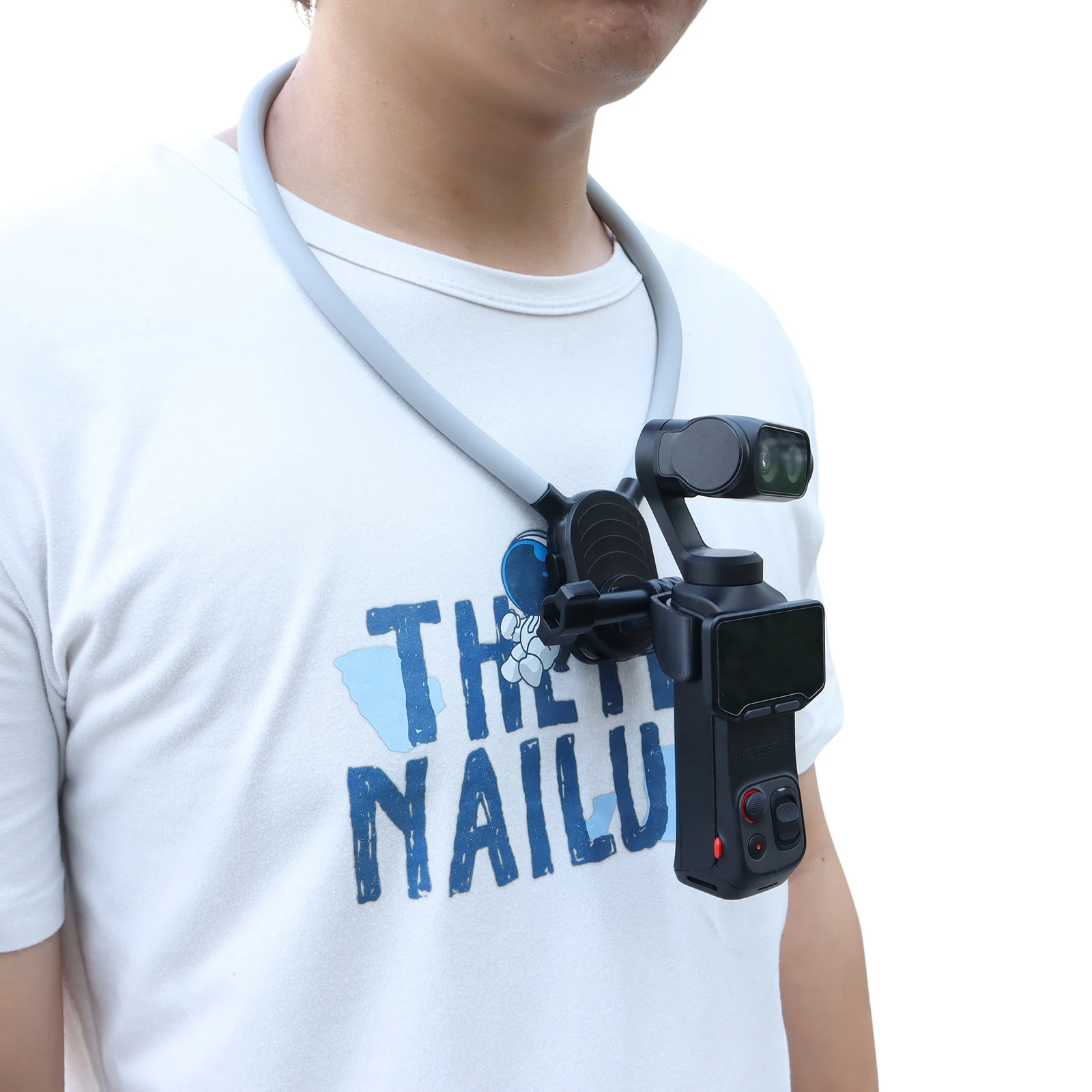Insta360 Luna용 1인칭 카메라 마운트, 초고속 분리형 디자인 및 반밀폐형 디자인, 유연한 실리콘 넥 스트랩