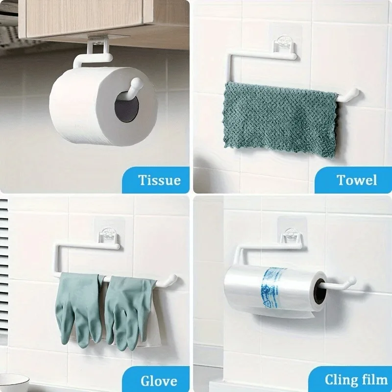 1PC Towel Rack Over Door Towel Bar Hanging Holder Bathroom Kitchen Cabinet Rag Shelf Hanger