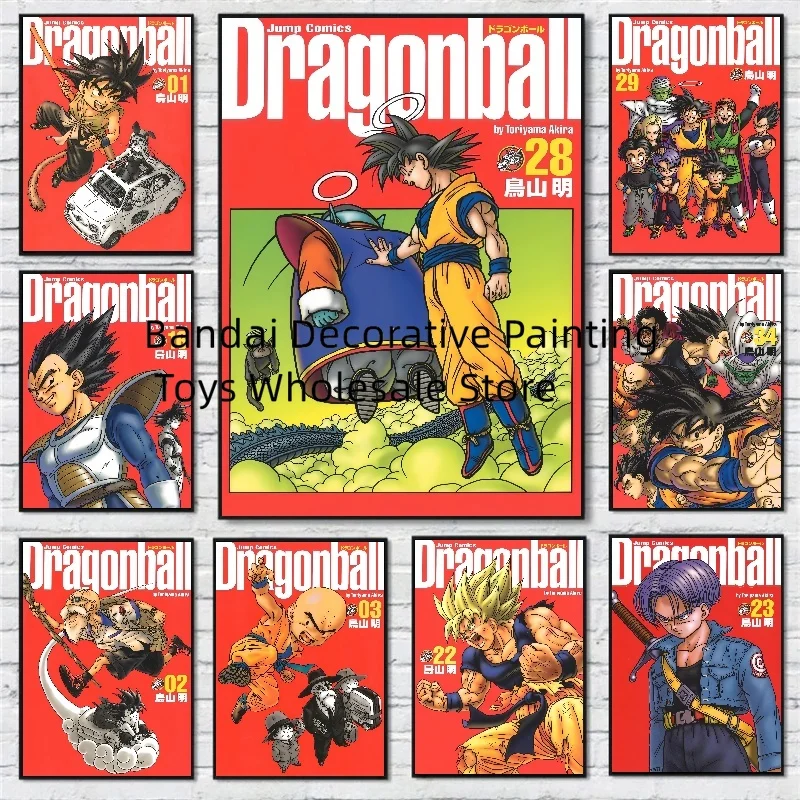 

Poster Dragon Ball Figures HD Canvas Wall Decoration Painting Picture Poster Decorative Removable Living Room Art Print No Frame