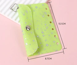 Vibrant Loose Leaf Card Holder Case Storage Bag Notebook Sleeve - INS Original - A7 (As the picture show)