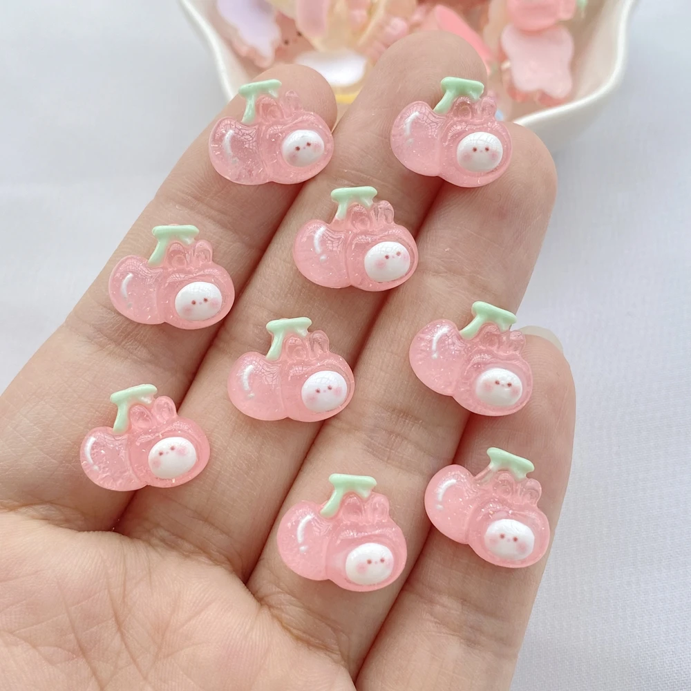20 Stück Neue Niedliche Mini-Harz-Figuren: Lollipop, Kuchen, Hasen-Serie, Flache Ornamente für Schmuckherstellung, Maniküre und Haarschmuck – Detail 8