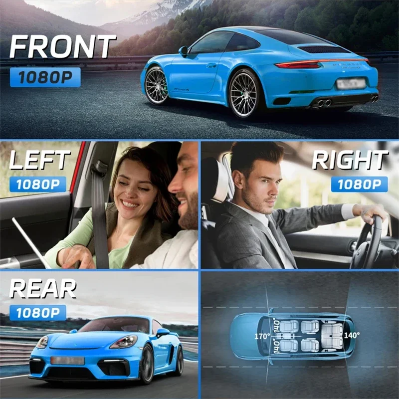 1080P UHD Car DVR Dash Cam Night Vision & Loop Recording WIFI Video Recorder Rear View Camera Support Vehicle Remote Control