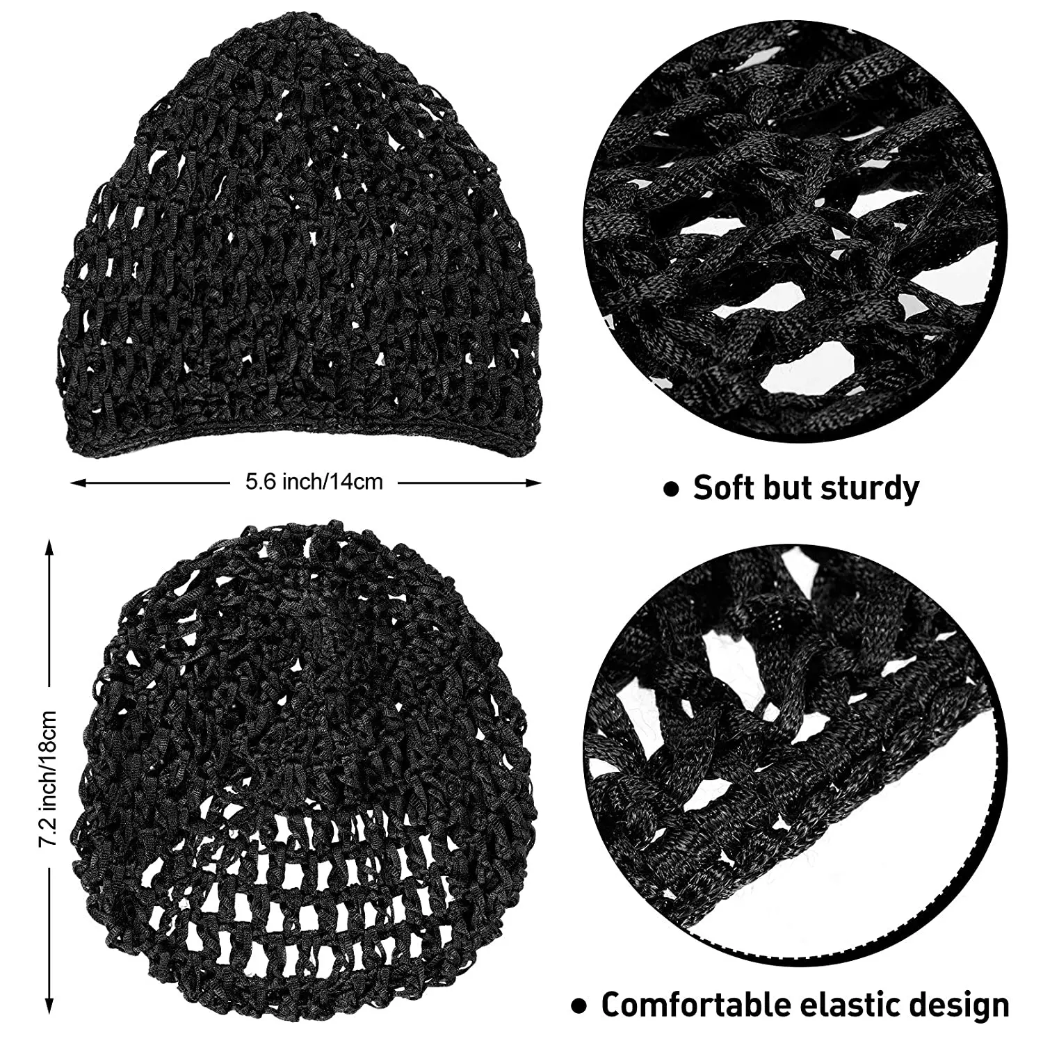 4Pcs/Lot HD Wigs Cap Thin Stocking Cap Elastic Hair Net Stretchable Mesh Crochet High Quality Hair Net Brown Wig Accessories