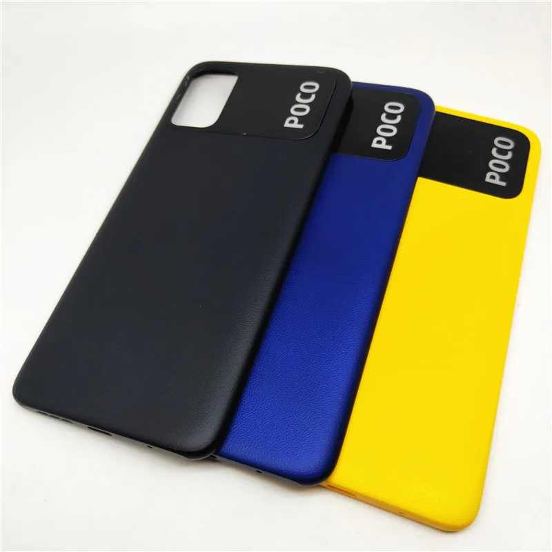 

10Pcs/lot Original back cover For Xiaomi POCO M3 Back Battery Rear Housing Door Cover For Xiaomi POCO M3 Back Housing