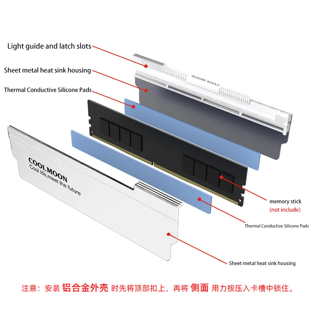 ũž ǻ PC ޸𸮿  Ǹ е  ARGB RAM 濭, Aura Sync DDR4 DDR3 ޸ 濭, 5V-3PIN