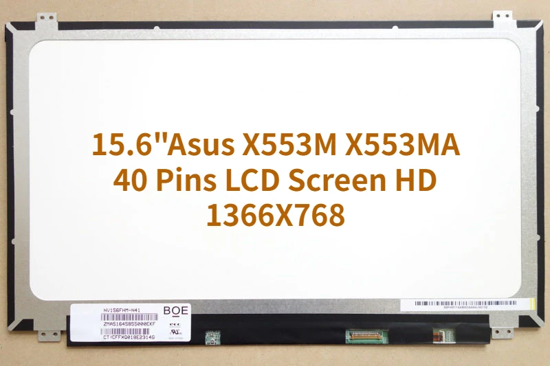 15.6" Laptop matrix For Asus X553M X553MA 40 Pins LCD Screen HD