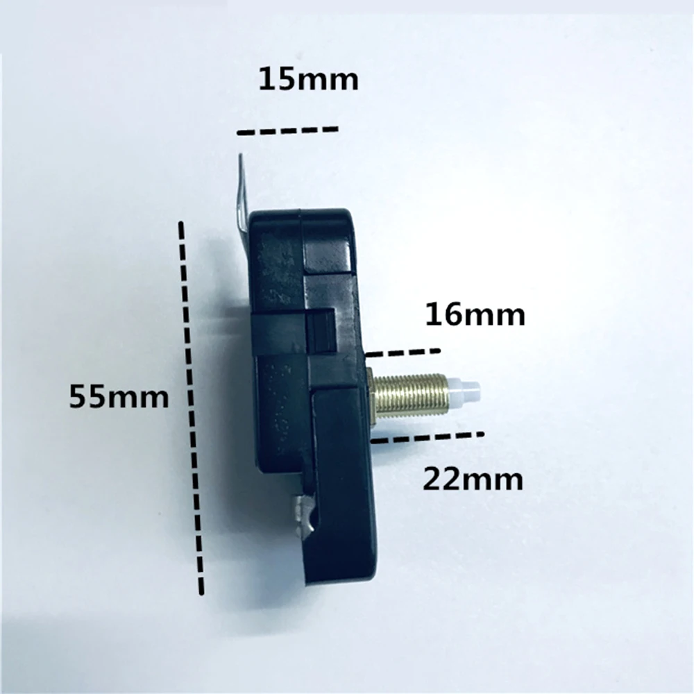 Wall Clock Movement Quartz Clock Movement NEW M2188 Wall Clock Movement Mechanism Long Thread Axis Length 22mm Quartz Clock Step-Movement with hook and black hands