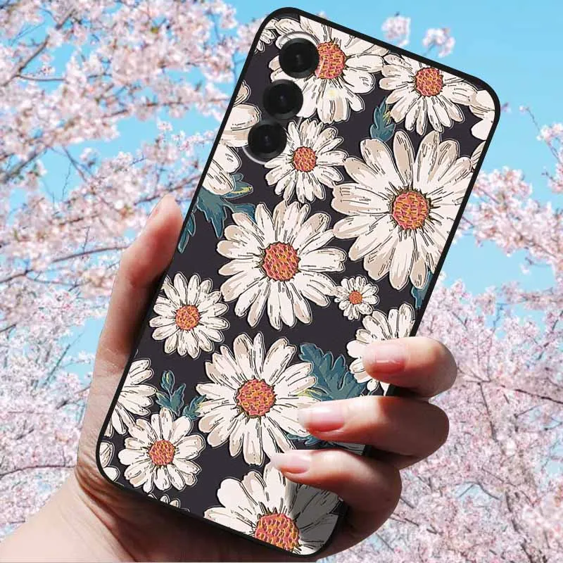 3D Relief Flower Embossed Soft Silicone Case with Cartoon Owl Design