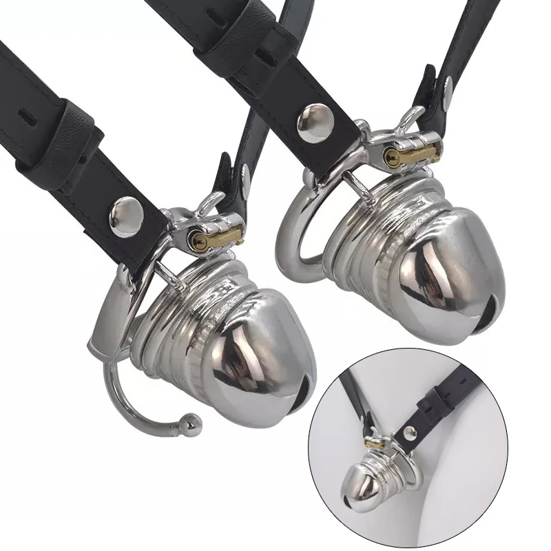 Metal Male Chastity Cage Secure Locking Device For Men_voghion.com